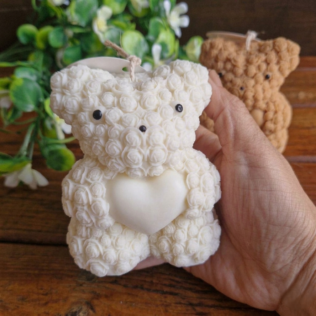Vela decorativa aromática diseño Oso Grande