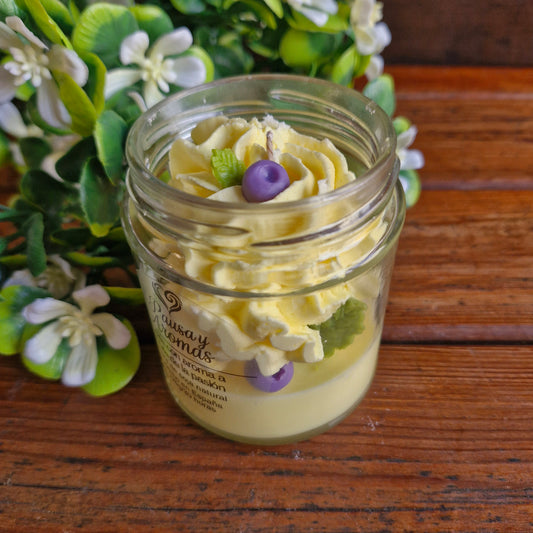 Vela estilo postre de Fruta de la Pasión