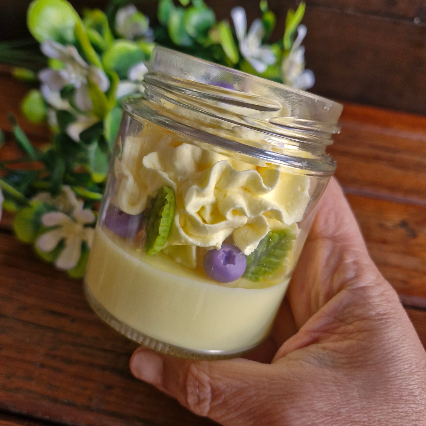 Vela estilo postre de Fruta de la Pasión