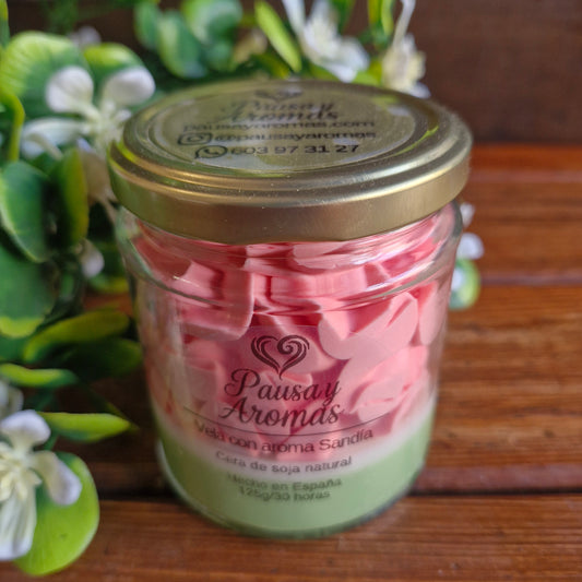 Vela estilo postre de Sandía