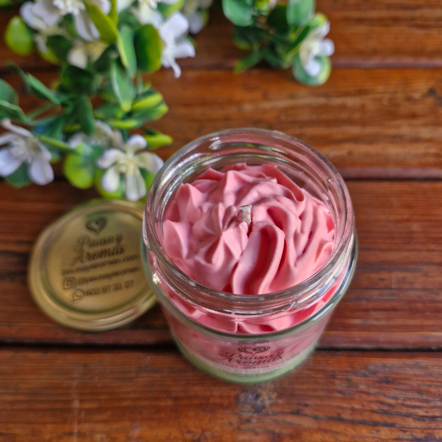 Vela estilo postre de Sandía
