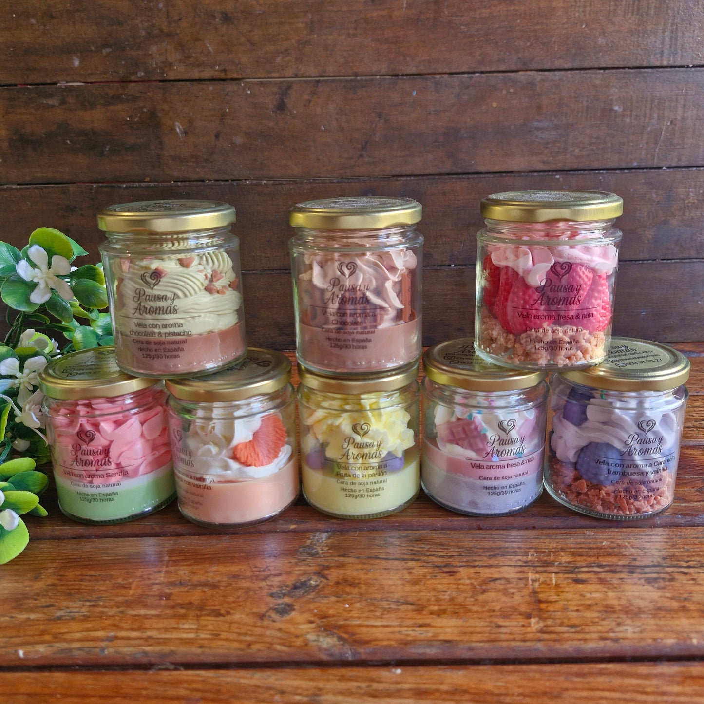 Vela estilo postre de Sandía