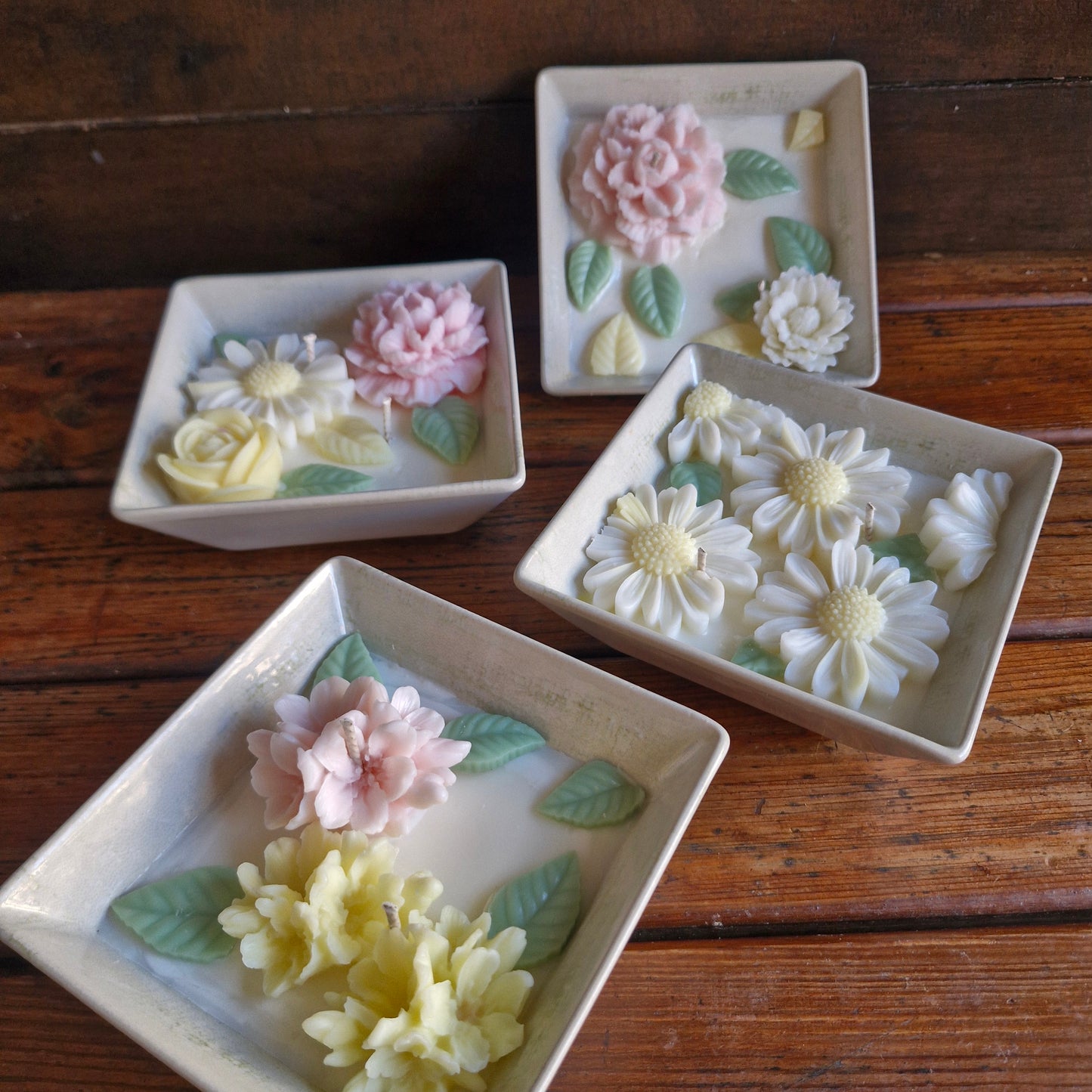 Vela Mosaico Flores 3D