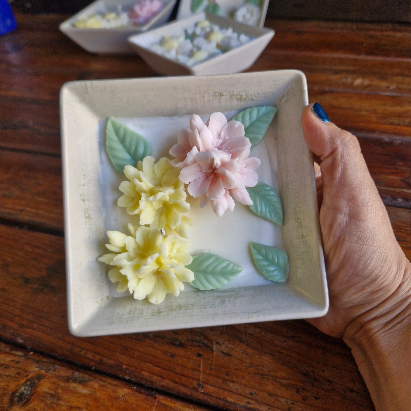 Vela Mosaico Flores 3D