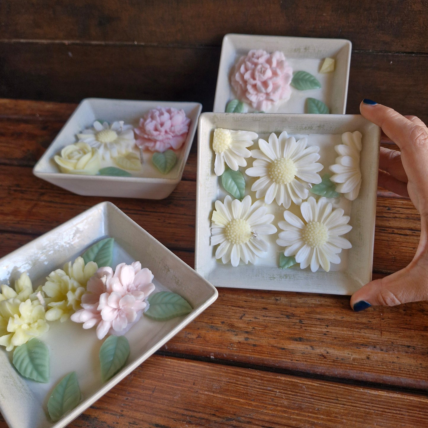 Vela Mosaico Flores 3D