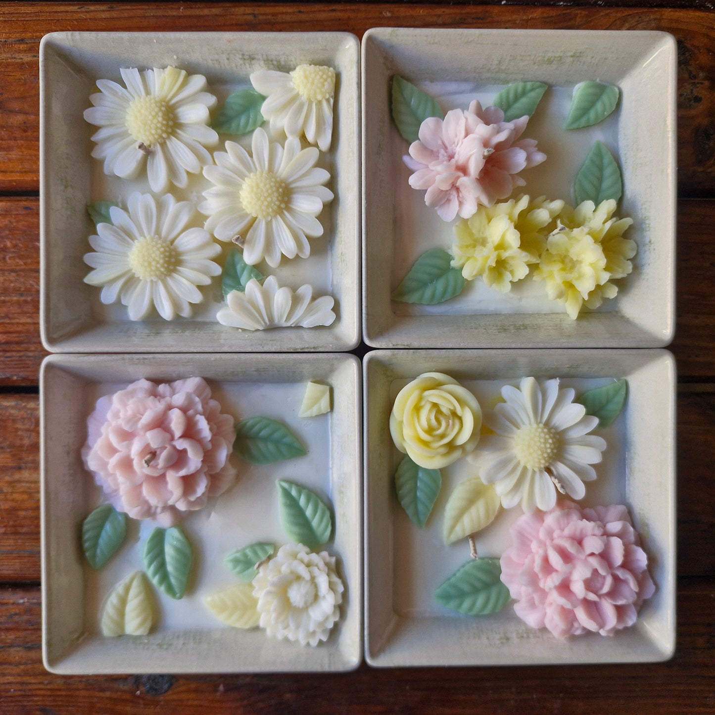 Vela Mosaico Flores 3D