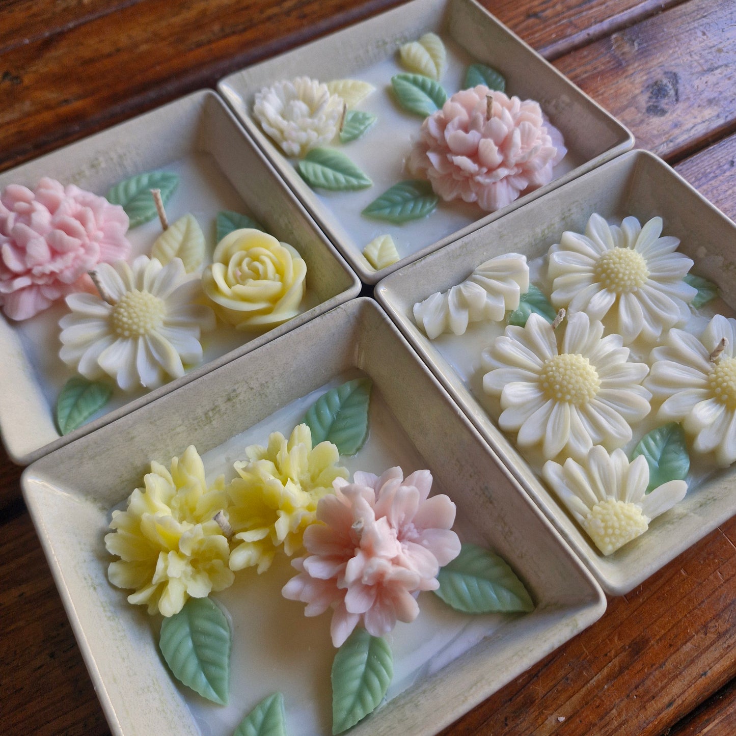 Vela Mosaico Flores 3D