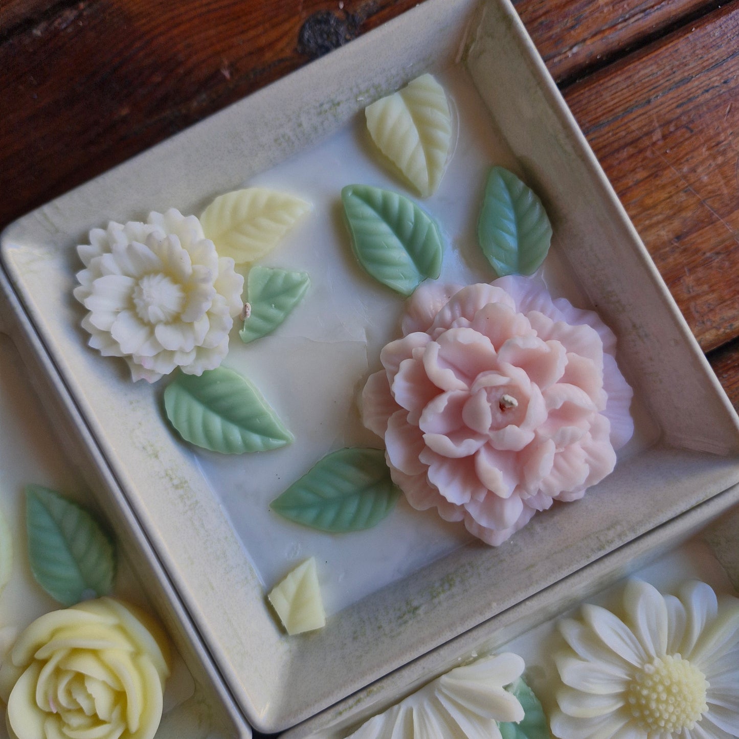 Vela Mosaico Flores 3D