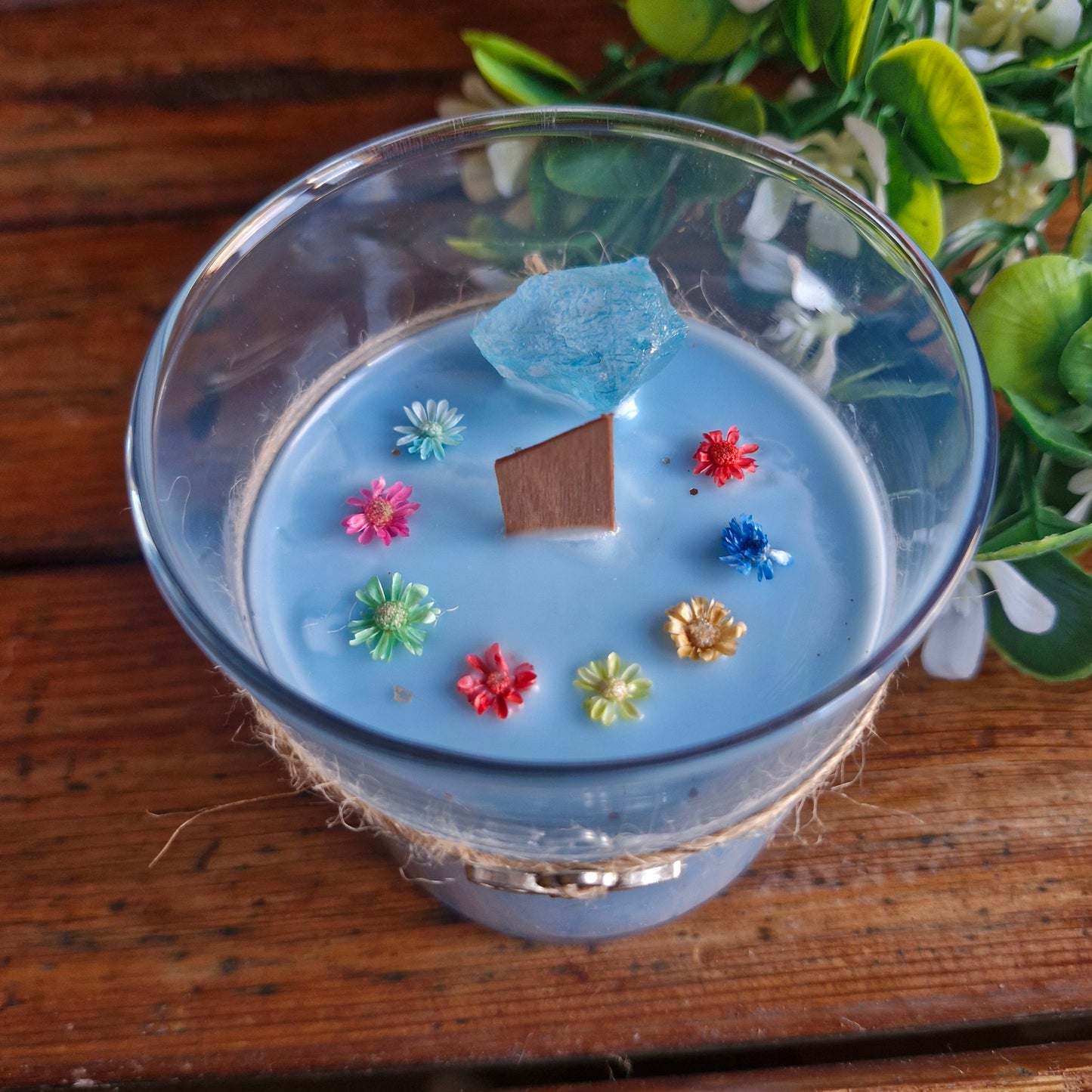 Vela intencionada "Serenidad & Claridad" Aroma: Flor de Loto