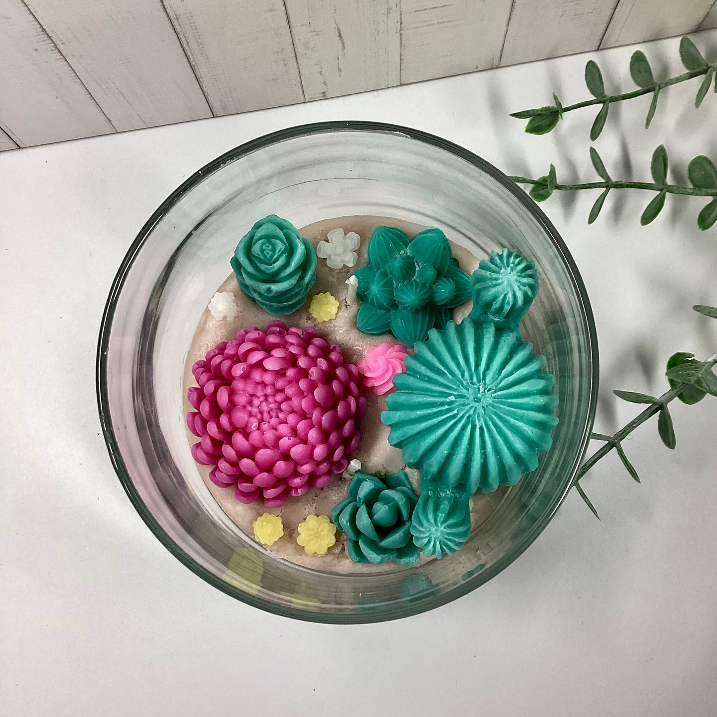 Vela aromática jardín de cactus