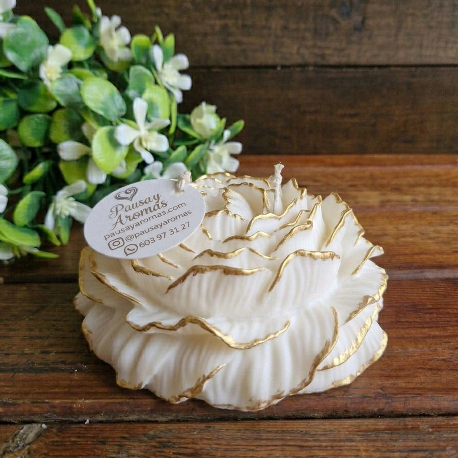 Vela decorativa aromática Flor XL