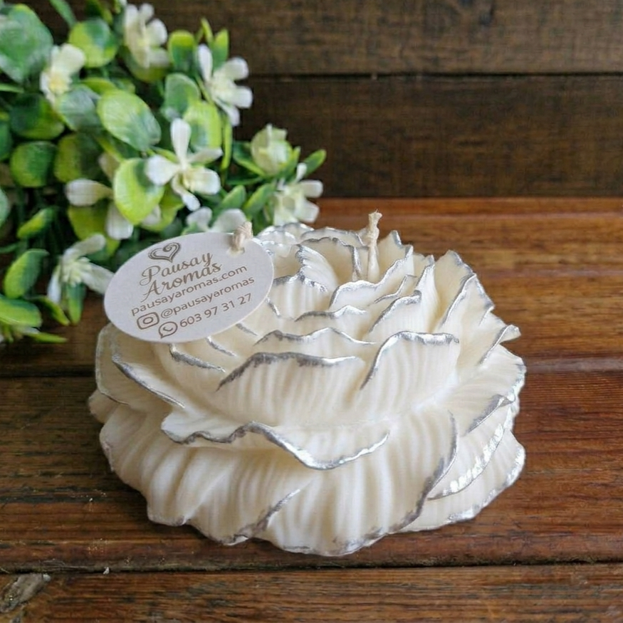 Vela decorativa aromática Flor XL
