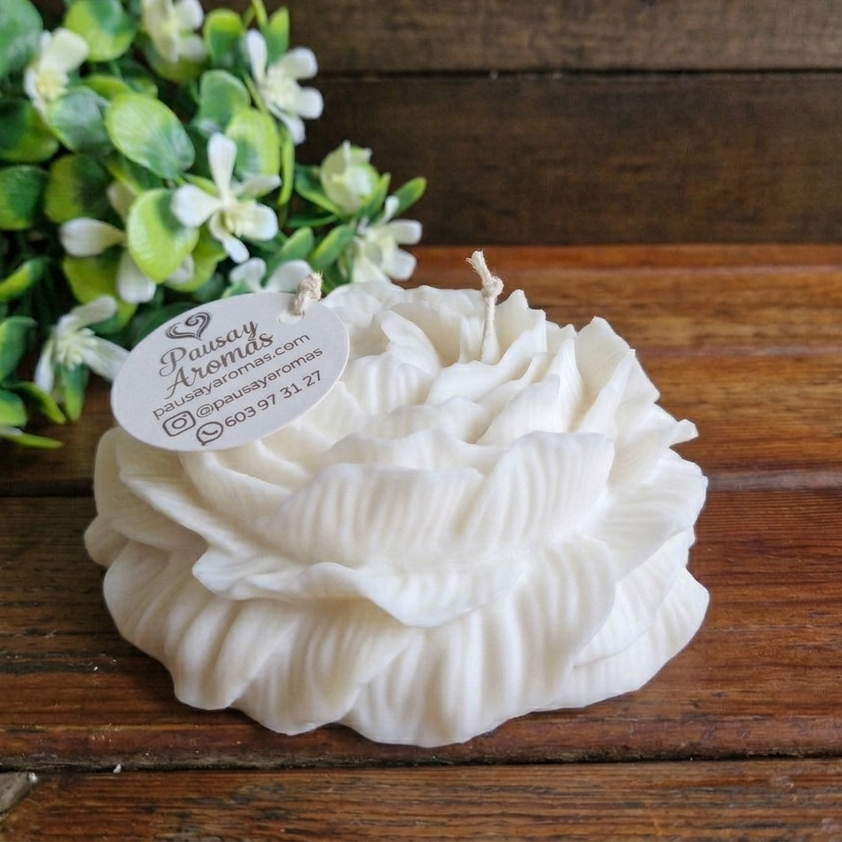 Vela decorativa aromática Flor XL