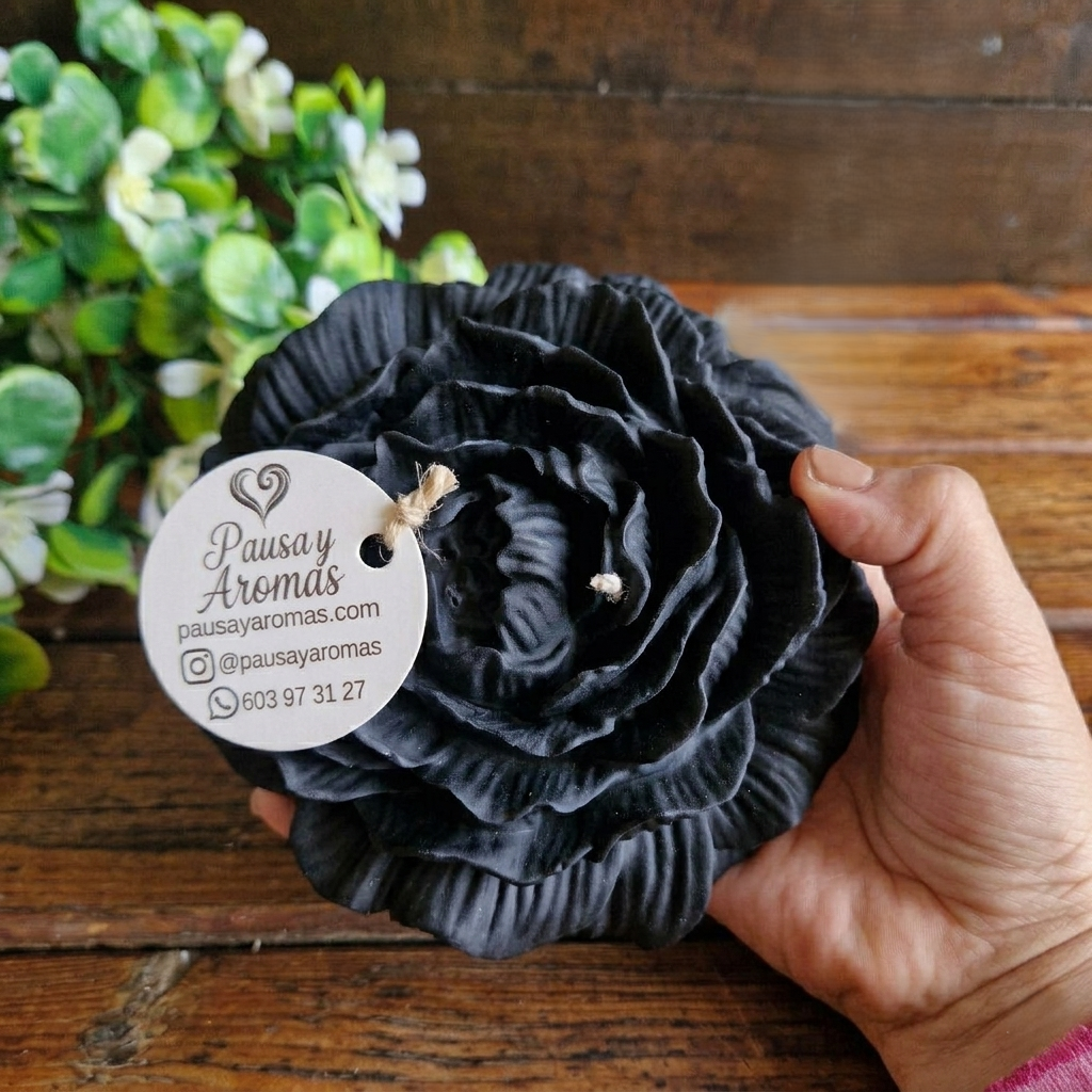 Vela decorativa aromática Flor XL