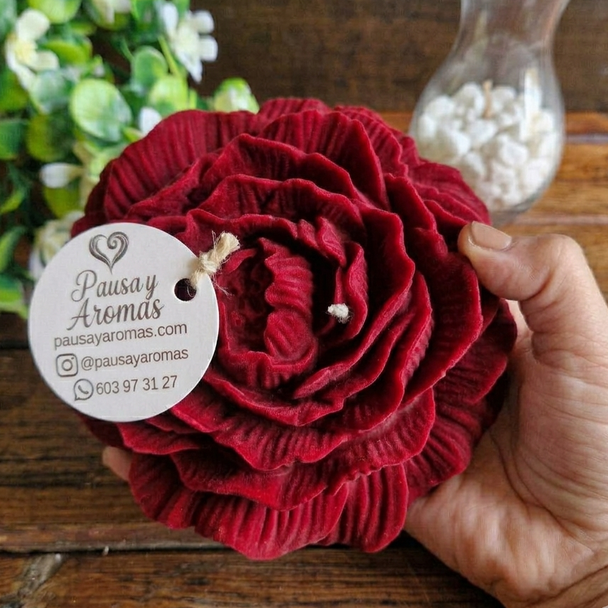 Vela decorativa aromática Flor XL