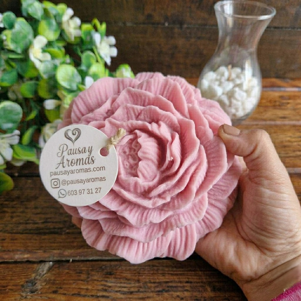 Vela decorativa aromática Flor XL